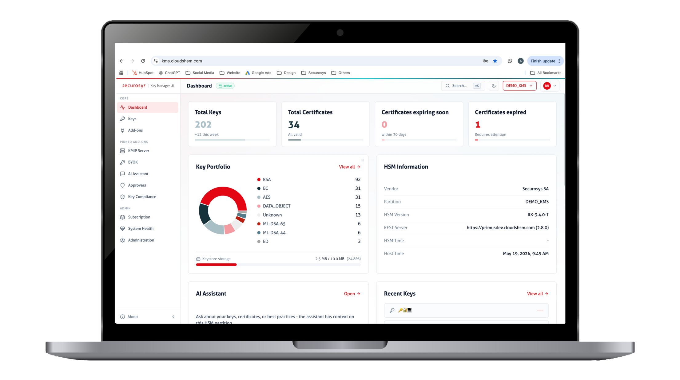 CyberVault Key Management System (KMS)